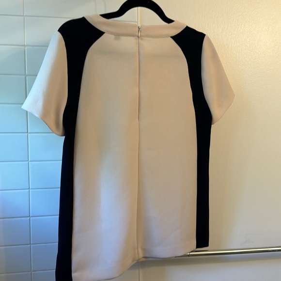 J.Crew color block navy & cream tunic - Picture 3 of 4